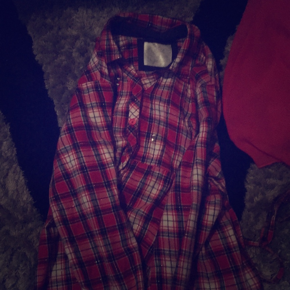 Plaid button up shirt